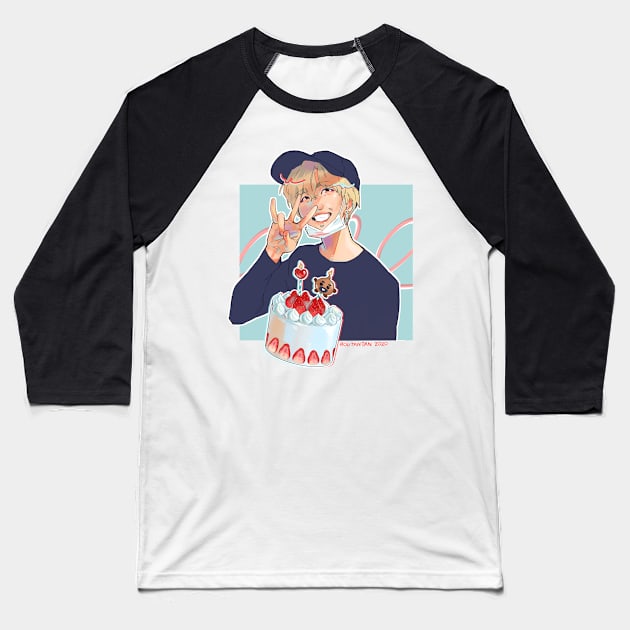 Happy Birthday Yoongi Baseball T-Shirt by Rou_tan_tan